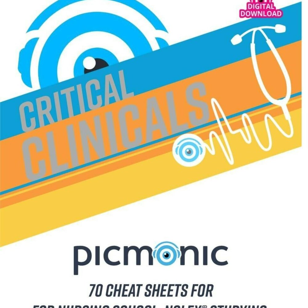 Picmonic cheat sheets for nursing school and the NCLEX